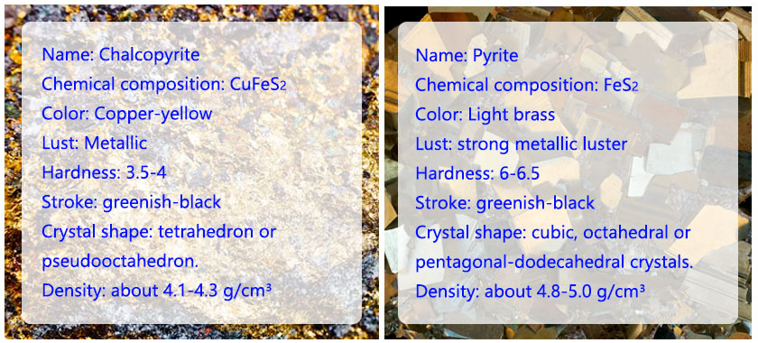 Different physical properties