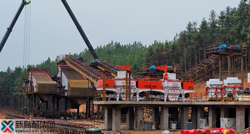 The quartz sand production line